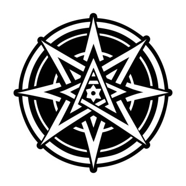 Şeytani yıldız sembolünün bir simgesi.
