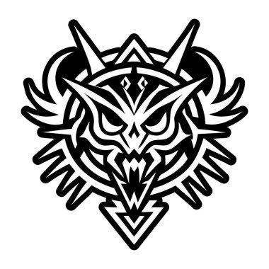 Canavar sembolünün doldurulmuş bir simgesi