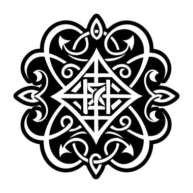 Okült betik sembolünün katı bir biçim simgesi