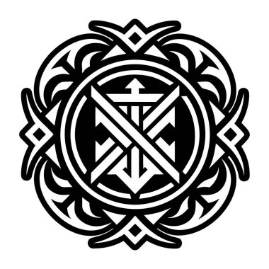 Runik dövmenin doldurulmuş bir simgesi