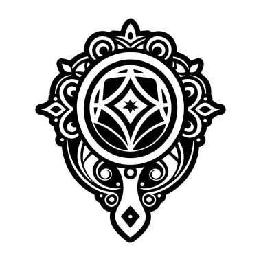 Ayin ayna sembolünün bir sembol şekli.