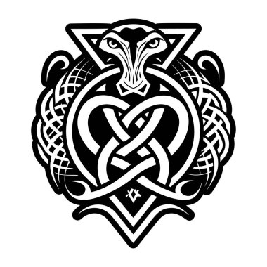 Yılan sembolünün katı bir simgesi.