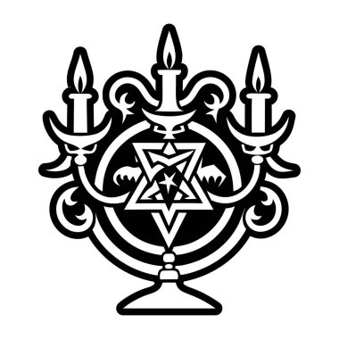 Bir şamdan sembolünün sembol şekli.