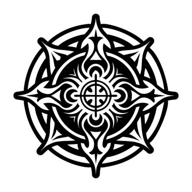 Şeytani mühür sembolünün doldurulmuş bir simgesi