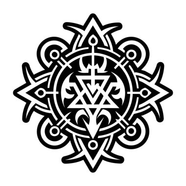 Kötü mühür dövmesinin sembolü.