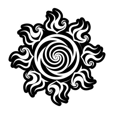 Sis sarmal sembolünün katı bir simgesi