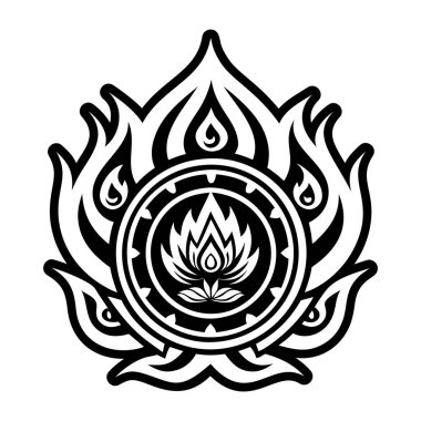 Kutsal ateş sembolünün katı bir simgesi.