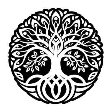 Banyan ağacı sembolünün doldurulmuş bir simgesi