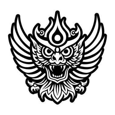 Garuda kartal sembolünün katı bir simgesi