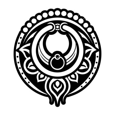 Burun halkası sembolünün katı biçim simgesi