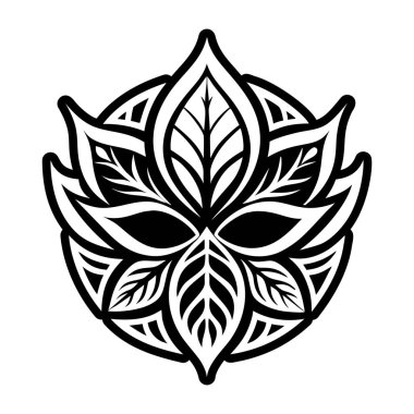 Kutsal yaprak sembolünün katı bir simgesi