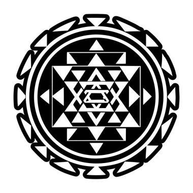Sri Yantra sembolünün katı bir simgesi