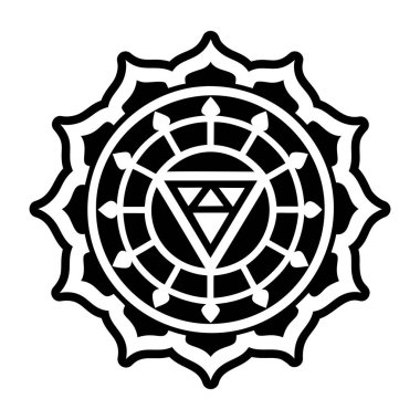 Sudarshan sembolünün katı biçim simgesi