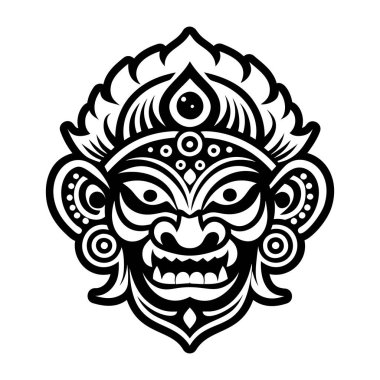 Tanrı 'nın maskesinin doldurulmuş bir simgesi