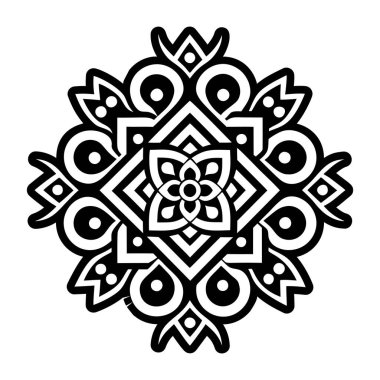 Kutsal desen sembolünün doldurulmuş bir biçim simgesi