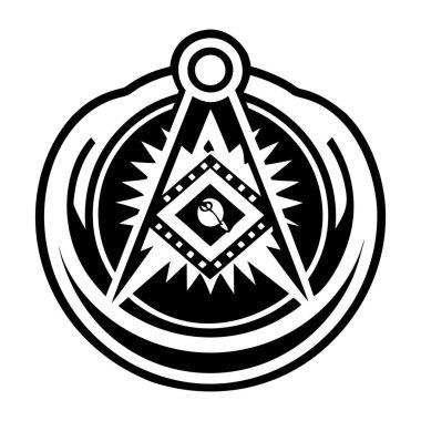 Masonik yüzük sembolünün katı bir simgesi