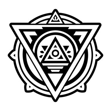 Masonik üçgen sembolünün katı biçim simgesi