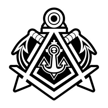 Masonik çapa sembolünün katı biçim simgesi