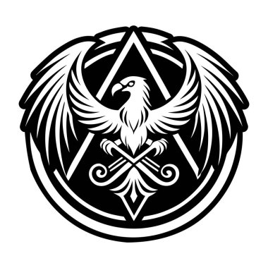 Yükselen Anka Kuşu sembolünün katı bir simgesi