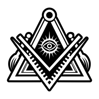 Masonik görme sembolünün bir simgesi