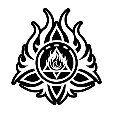 Işıl ışıl alev sembolünün bir simgesi