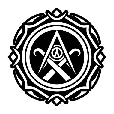 Kutsal mühür sembolünün doldurulmuş bir simgesi