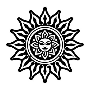 Güneş sembolünün katı bir simgesi