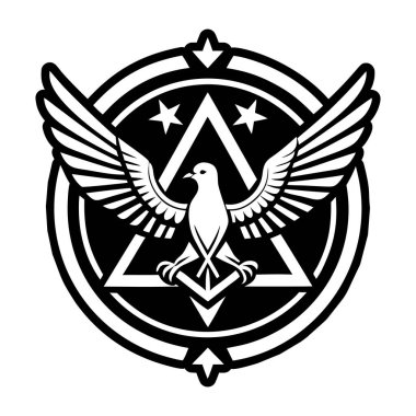 Yükselen kuş sembolünün tam biçimli simgesi