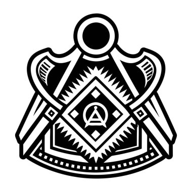 Masonik önlük sembolünün sembol biçiminde bir sembol