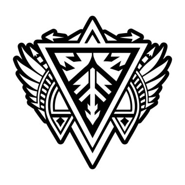 Tüyler simgesi, özet biçimi olan amblem