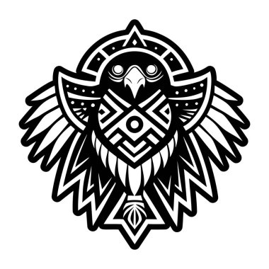 Bir kartal sembolünün doldurulmuş biçim simgesi