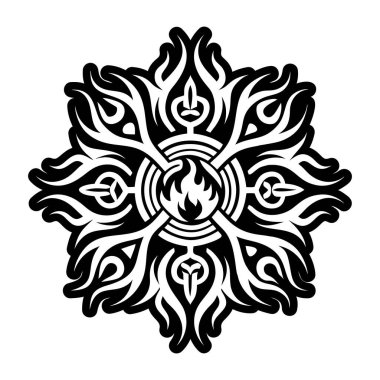 Kutsal ateş sembolünün bir sembolü.