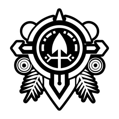 Çeroki seyahat dövmesinin katı bir simgesi.