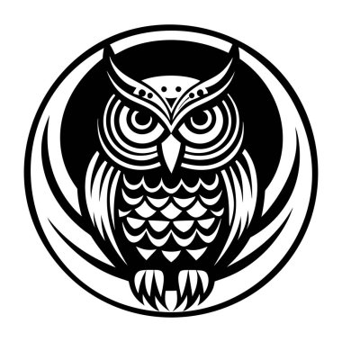 Baykuş sembolünün tam biçimli bir simgesi
