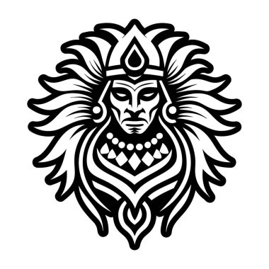 Çeroki İdolü dövmesinin doldurulmuş bir simgesi