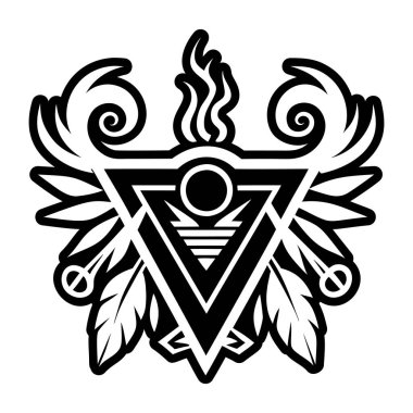 Çeroki ok başı sembolünün bir simgesi