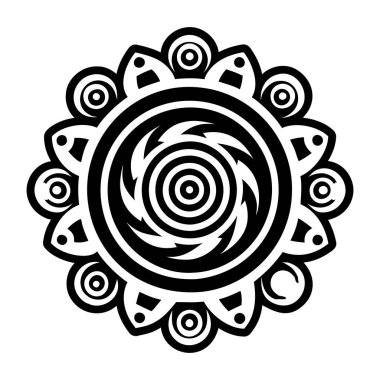 Girdap dövmesinin doldurulmuş bir simgesi