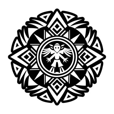 Ruh dansı dövmesinin doldurulmuş bir simgesi