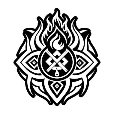 Alev düğümü dövmesinin sembolü