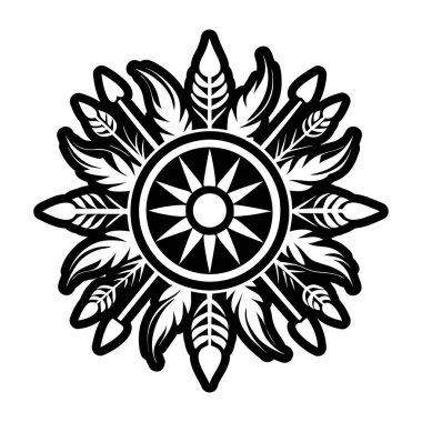 Cherokee dövmesinin doldurulmuş bir simgesi.