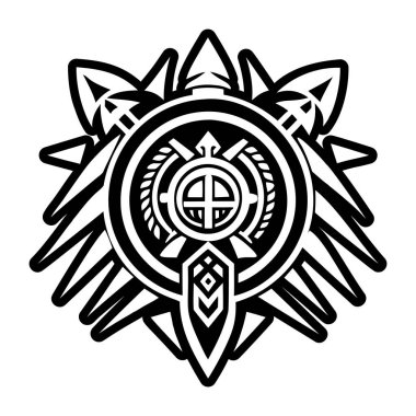 Sihirli tekerlek sembolünün doldurulmuş bir simgesi