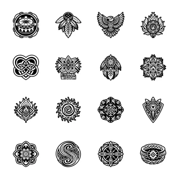 Ataların desen sembolünün katı bir biçim simgesi