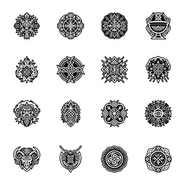 Belobog ışık sembolünün dolu bir biçim simgesi