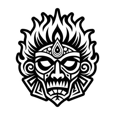 Slav maskesi sembolünün katı bir simgesi