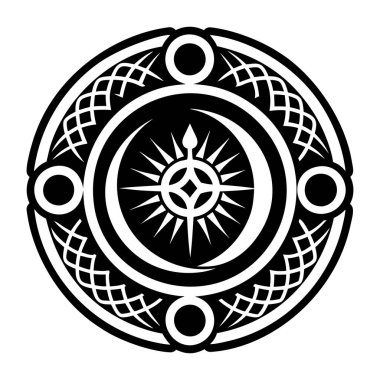 Ay sembolü dövmesinin sembolü.