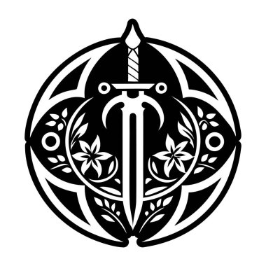 Kılıç dövmesinin sembolü.