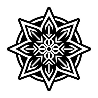 Sabah yıldızı dövmesinin doldurulmuş bir simgesi