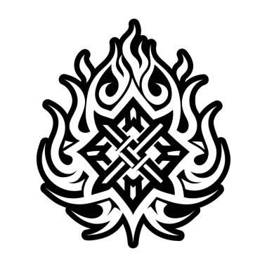 Ebedi ateş sembolünün sembolü.