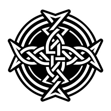 Kelt haç dövmesinin doldurulmuş bir simgesi