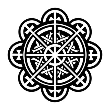 Yaratılış tekerleği sembolünün bir simgesi